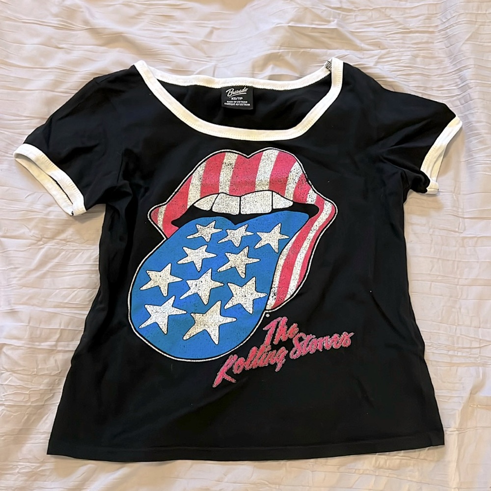Women’s Cropped Tee Rolling Stones Shirt
